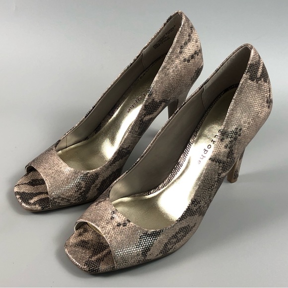 Apostrophe Desiree Women’s Peep Toe Pump Heels Size 8.5M - Picture 5 of 10